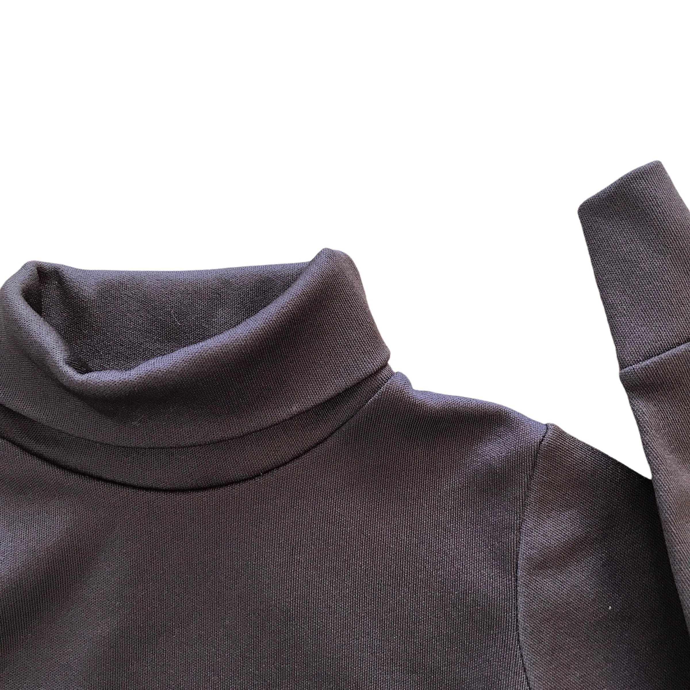 1960's Brown Nylon Turtleneck Jumper / 6-9M