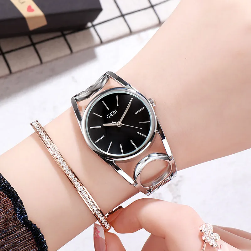 2020 Luxury Gedi Rose Gold Plated Bracelet Watches Women Ladies Crystal Elegant Dress Quartz Wristwa