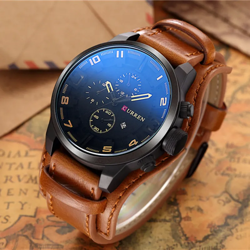 2020 Top Fashion Luxury Quartz Watch Men Sports Watches Military Army Male Wrist Watch Curren Relogi