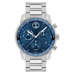 44mm Bold Verso Chronograph with Blue Dial