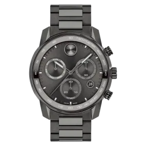 44mm Bold Verso Chronograph with Gunmetal Dial