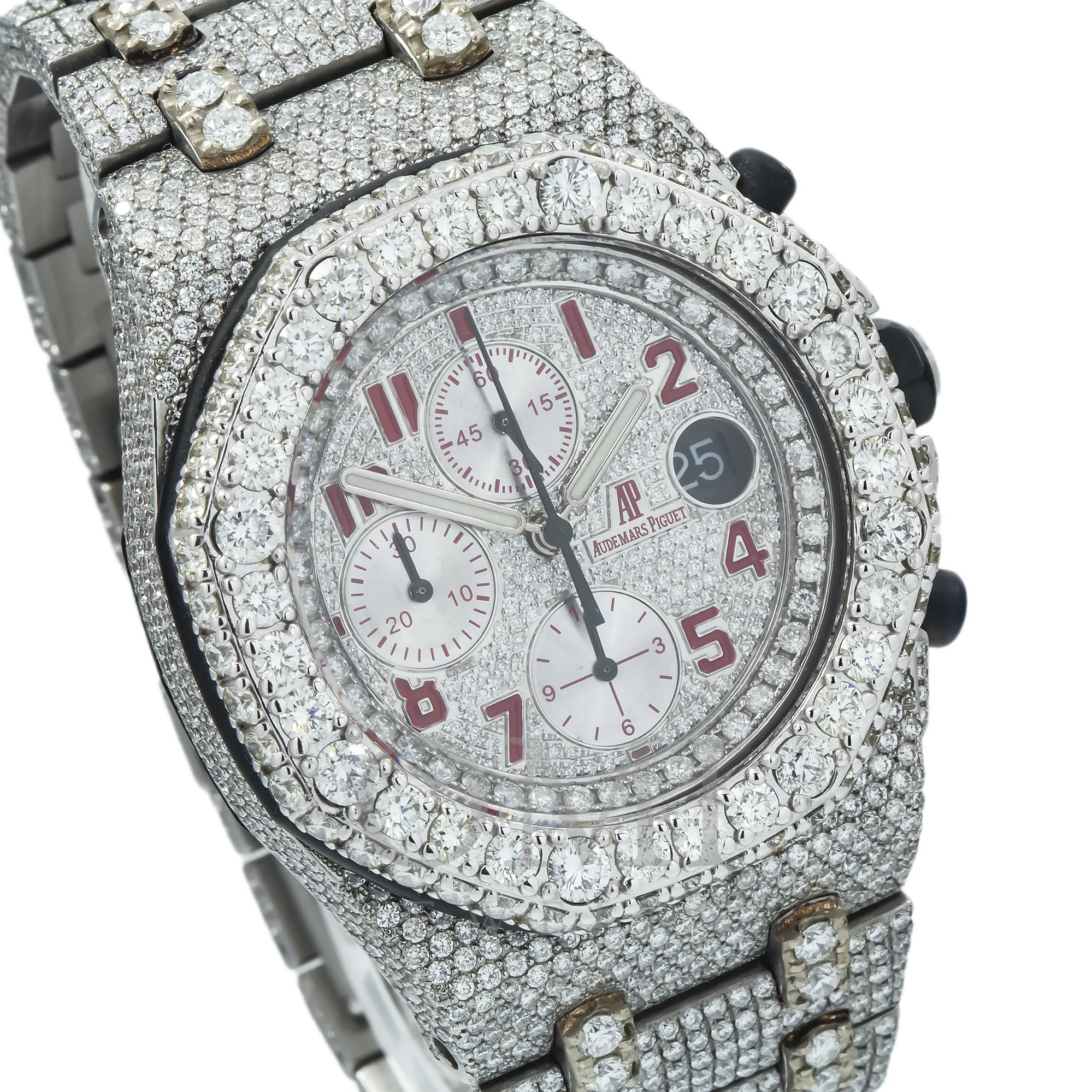 Audemars Piguet Royal Oak Offshore Chronograph 25940SK 42MM Diamond Dial And Bezel With 25.90 CT Diamonds