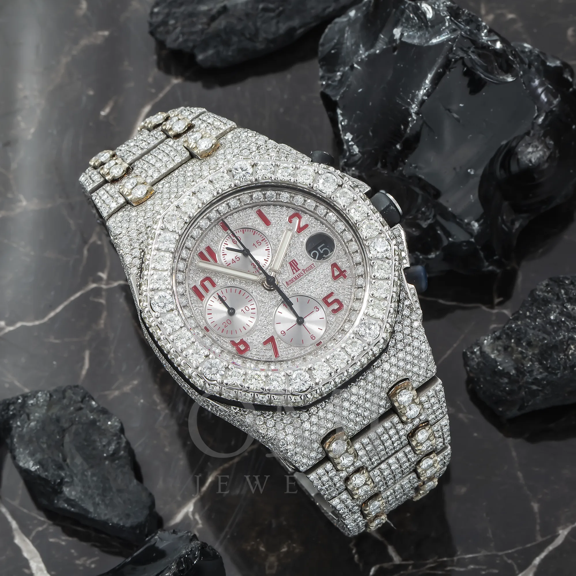 Audemars Piguet Royal Oak Offshore Chronograph 25940SK 42MM Diamond Dial And Bezel With 25.90 CT Diamonds