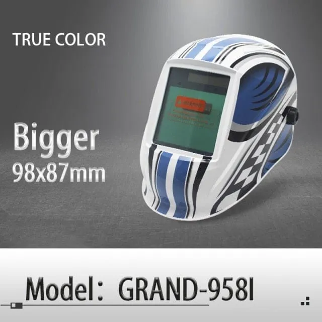 Auto darkening welding helmet/welding mask/MIG MAG TIG True Color/Real Color/4arc sensor/Solar cell (Grand-918I/958I)