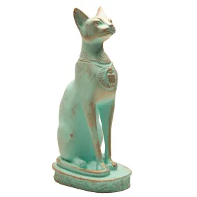 Bastet Cat Statuette - Green