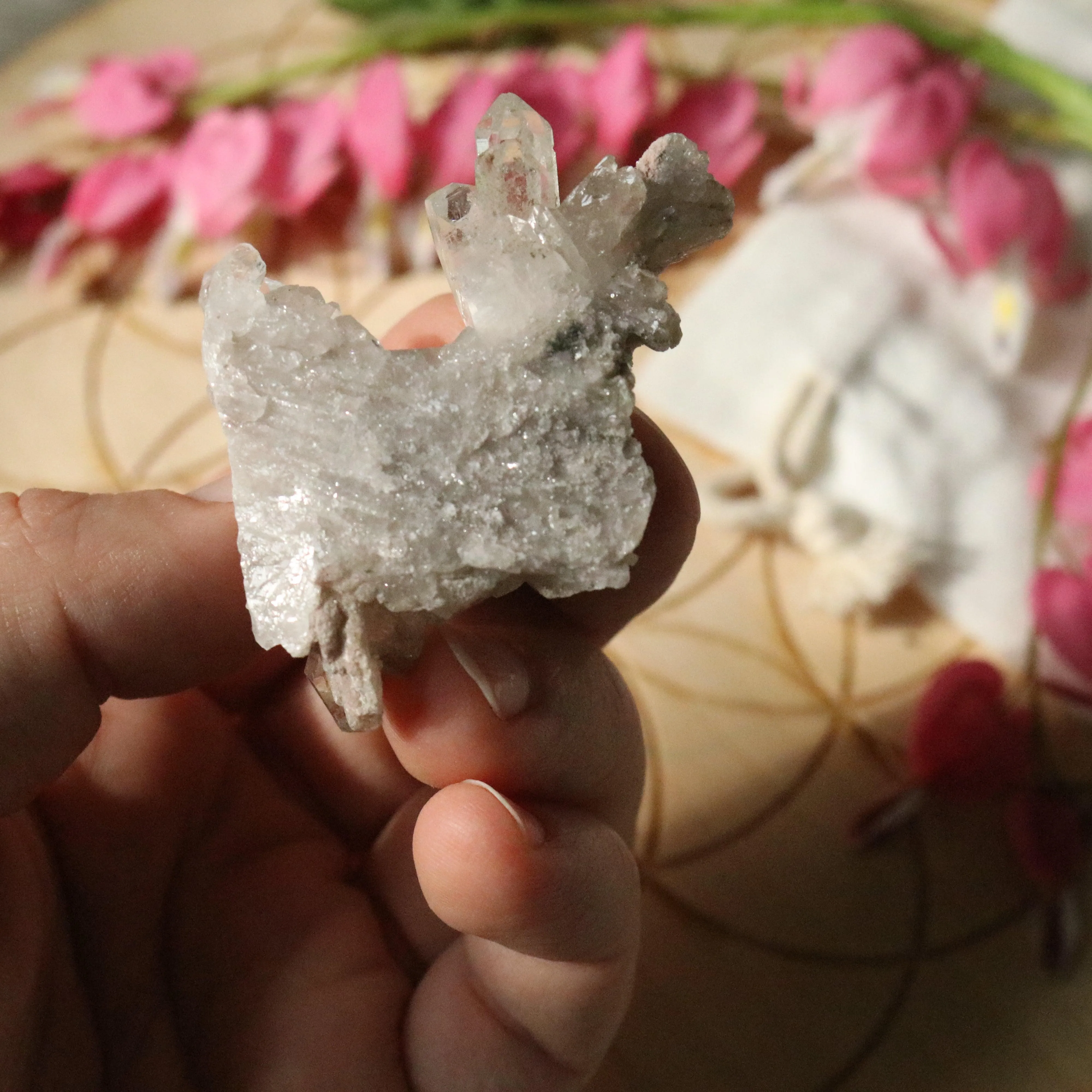 Beautiful and Unique Inclusion Quartz Cluster from Brazil ~ A Powerful Healer