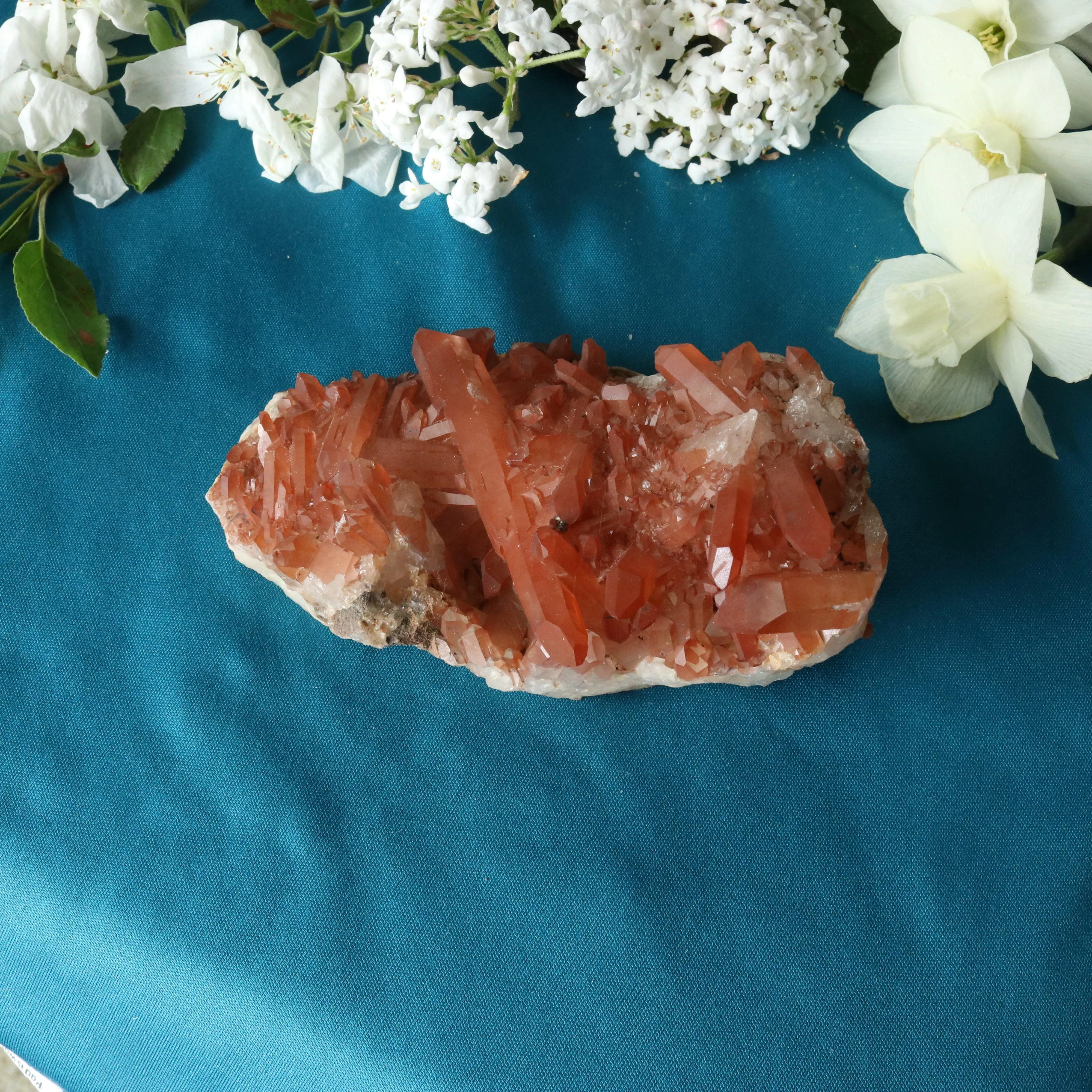 Beautiful Tangerine Quartz Display Cluster ~ Sacral Chakra Activation