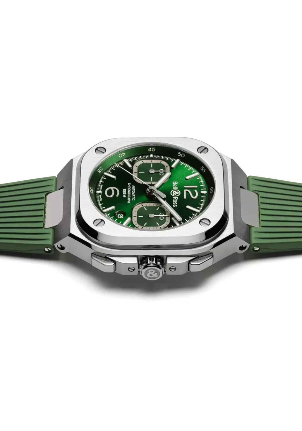 Bell & Ross BR 05 Chrono Green Steel | Strap