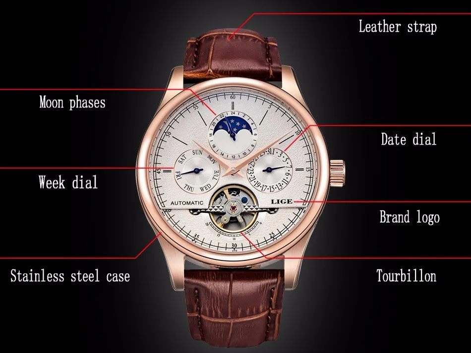 Brand Men watches Automatic mechanical watch