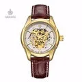 Brand Stainless Steel Mesh Strap Gold Men's Watches Mechanical