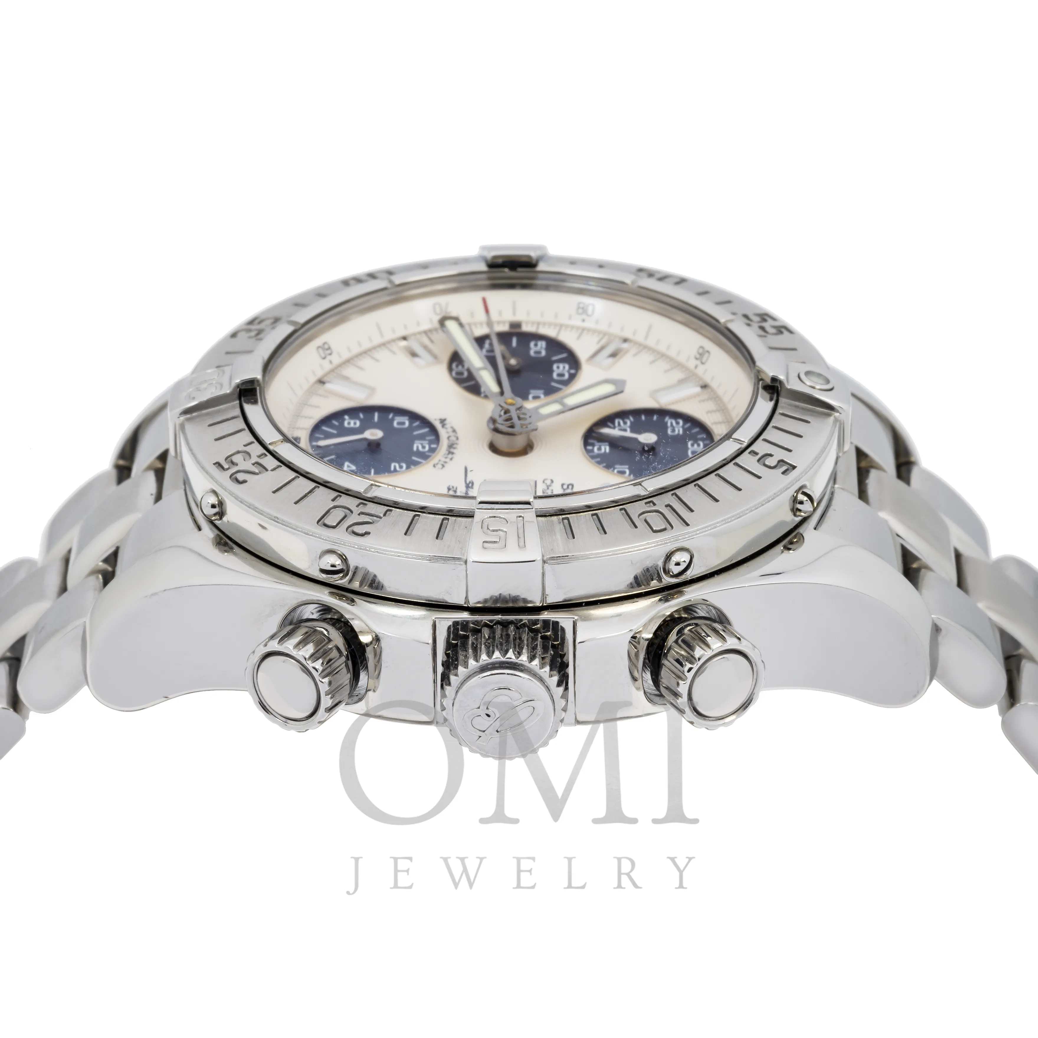 BREITLING SUPEROCEAN A13340 42MM WHITE DIAL WITH STAINLESS STEEL BRACELET