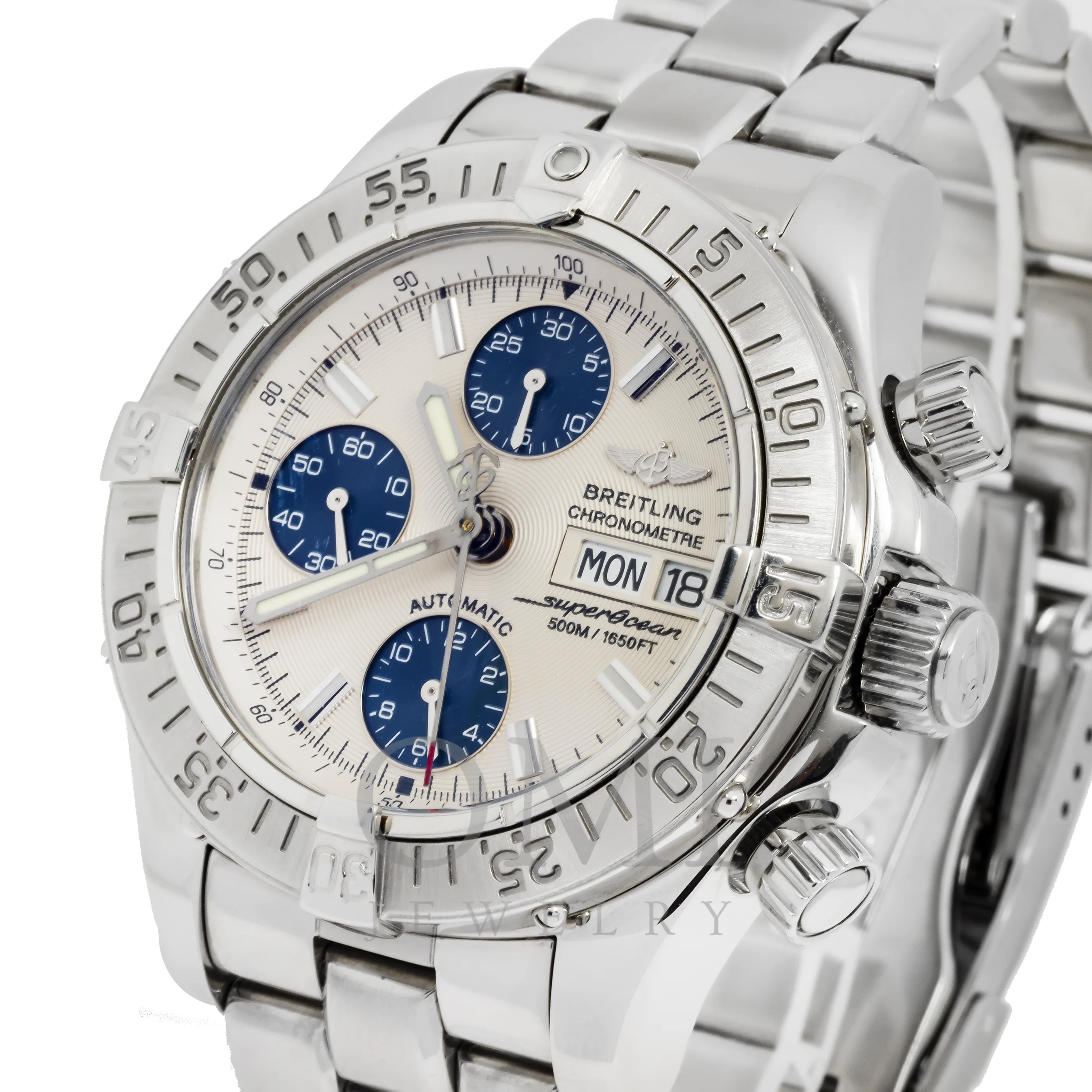 BREITLING SUPEROCEAN A13340 42MM WHITE DIAL WITH STAINLESS STEEL BRACELET