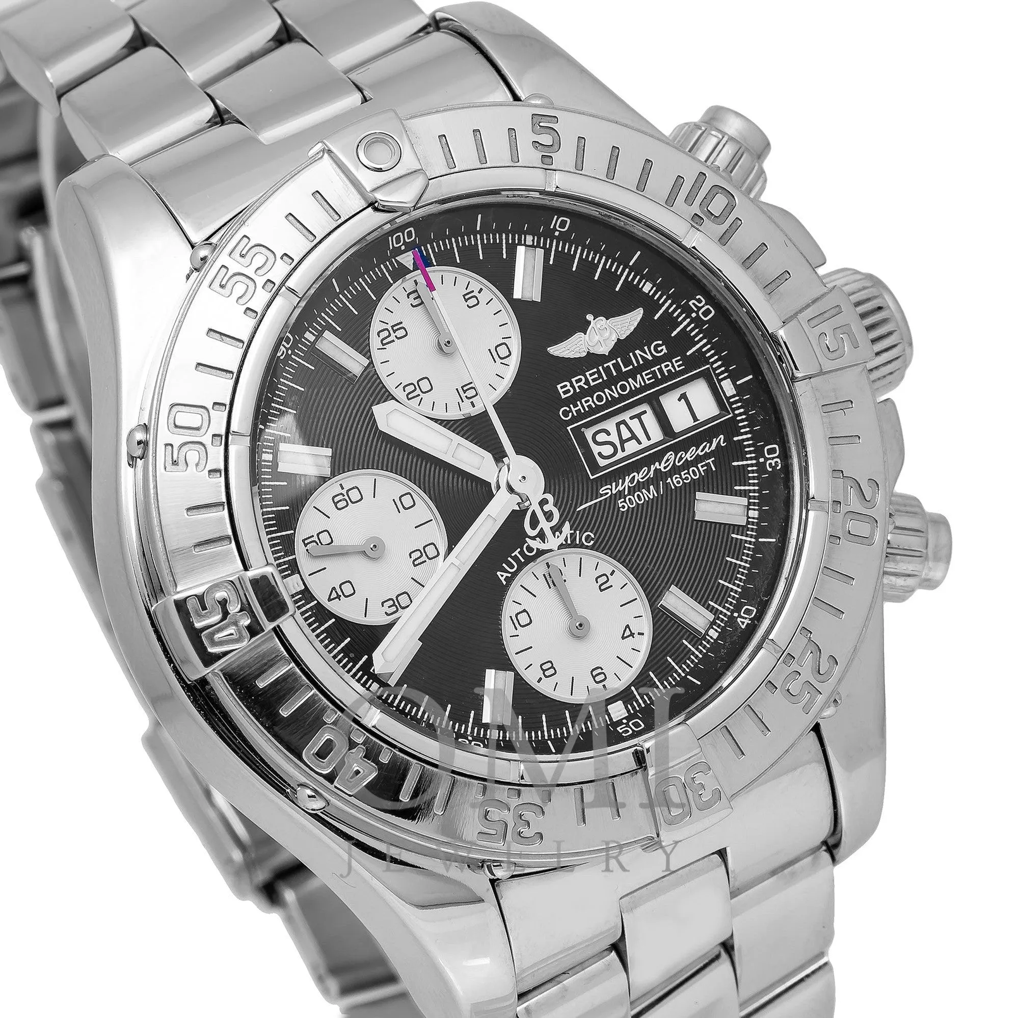 Breitling Superocean Chronograph II A13340 42MM Black Dial With Stainless Steel Bracelet