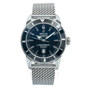 Breitling Superocean Heritage A17320 46MM Black Dial With Stainless Steel Bracelet