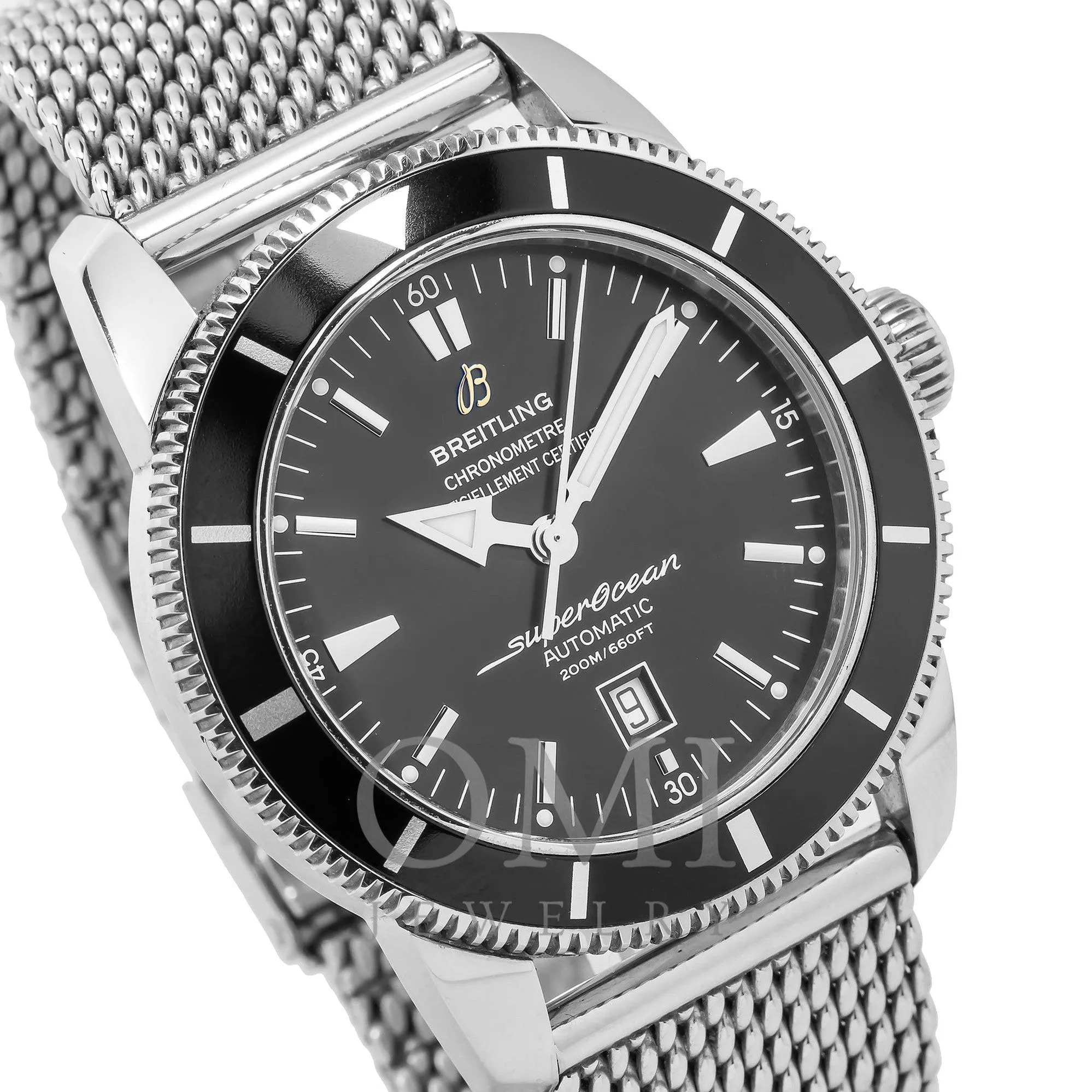 Breitling Superocean Heritage A17320 46MM Black Dial With Stainless Steel Bracelet