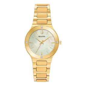 Bulova Milennia Gold Champagne Mother-of -Peral Dial Watch