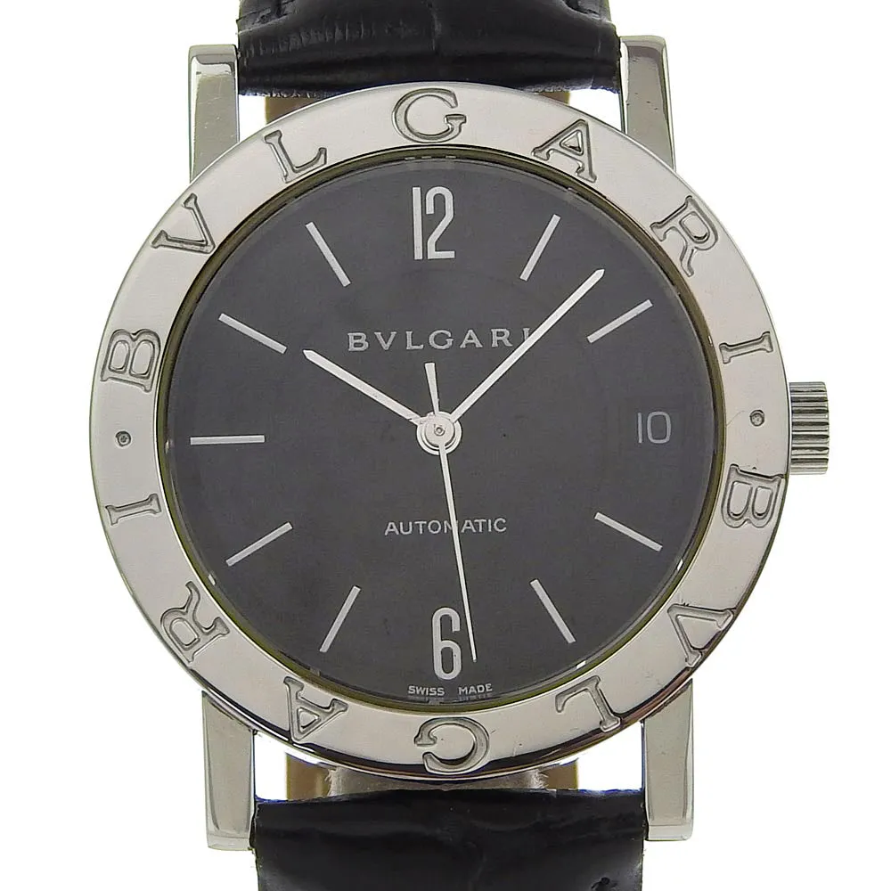 BVLGARI Watches Mechanical Automatic BB33SL Stainless Steel , Leather black cal.220 Bulgari Bulgari black dial Women Used Authentic