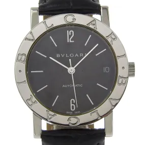 BVLGARI Watches Mechanical Automatic BB33SL Stainless Steel , Leather black cal.220 Bulgari Bulgari black dial Women Used Authentic