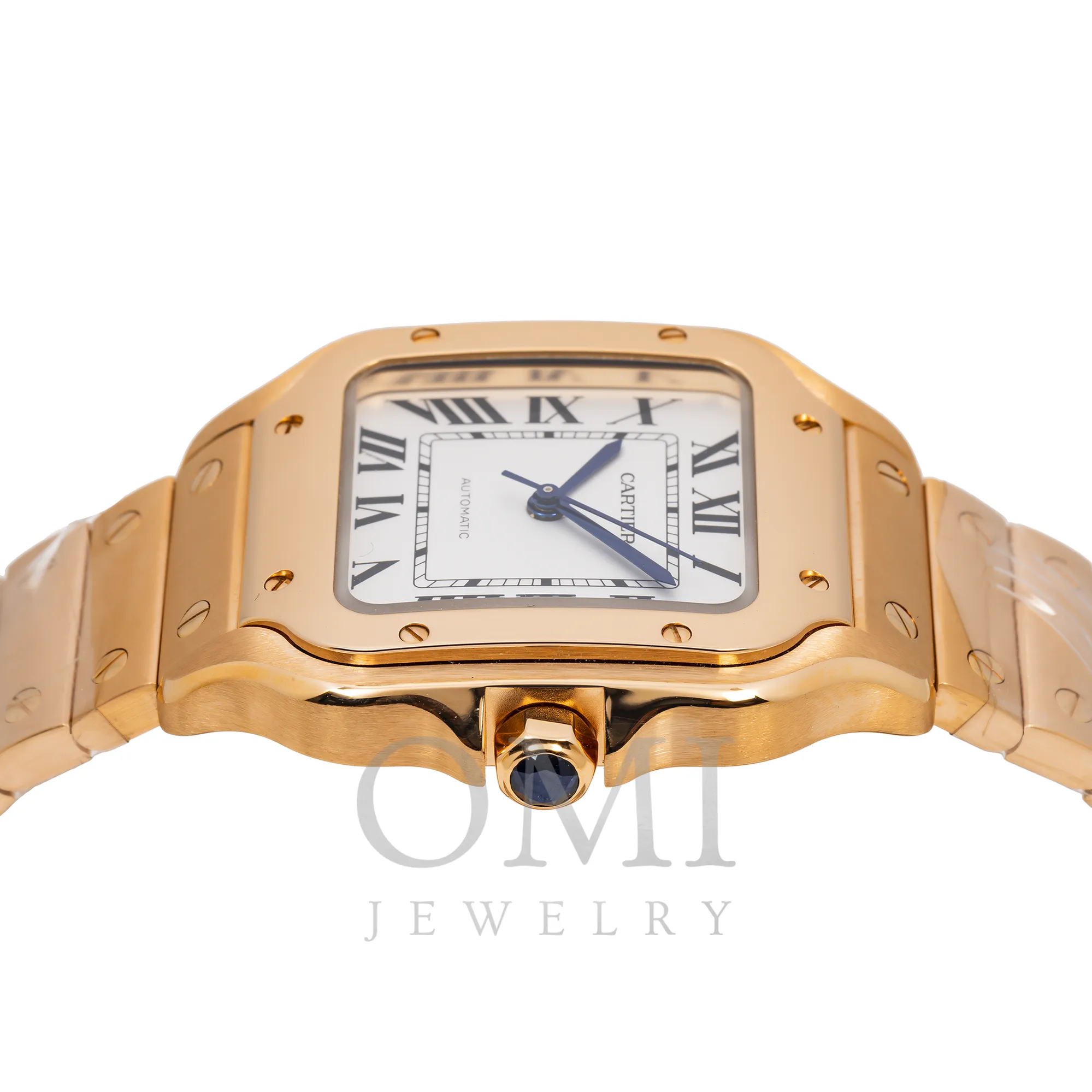 CARTIER SANTOS DE CARTIER WGSA0029 39.8MM WHITE DIAL WITH YELLOW GOLD BRACELET