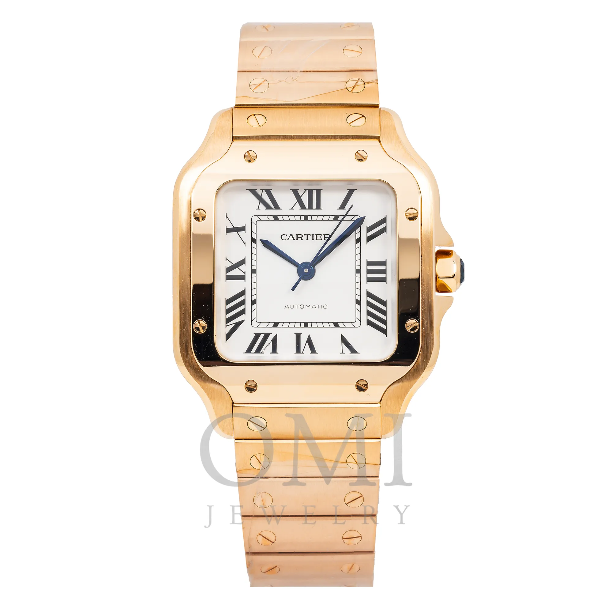 CARTIER SANTOS DE CARTIER WGSA0029 39.8MM WHITE DIAL WITH YELLOW GOLD BRACELET