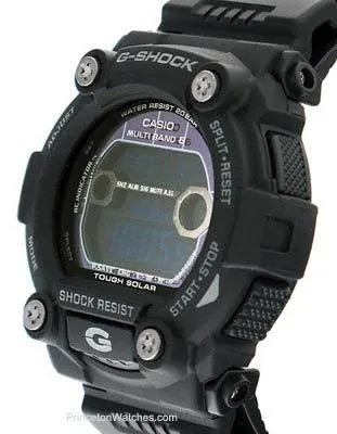 Casio G-Rescue - Tide & Moon Graphs - Oversized Buttons - Solar Powered - Atomic