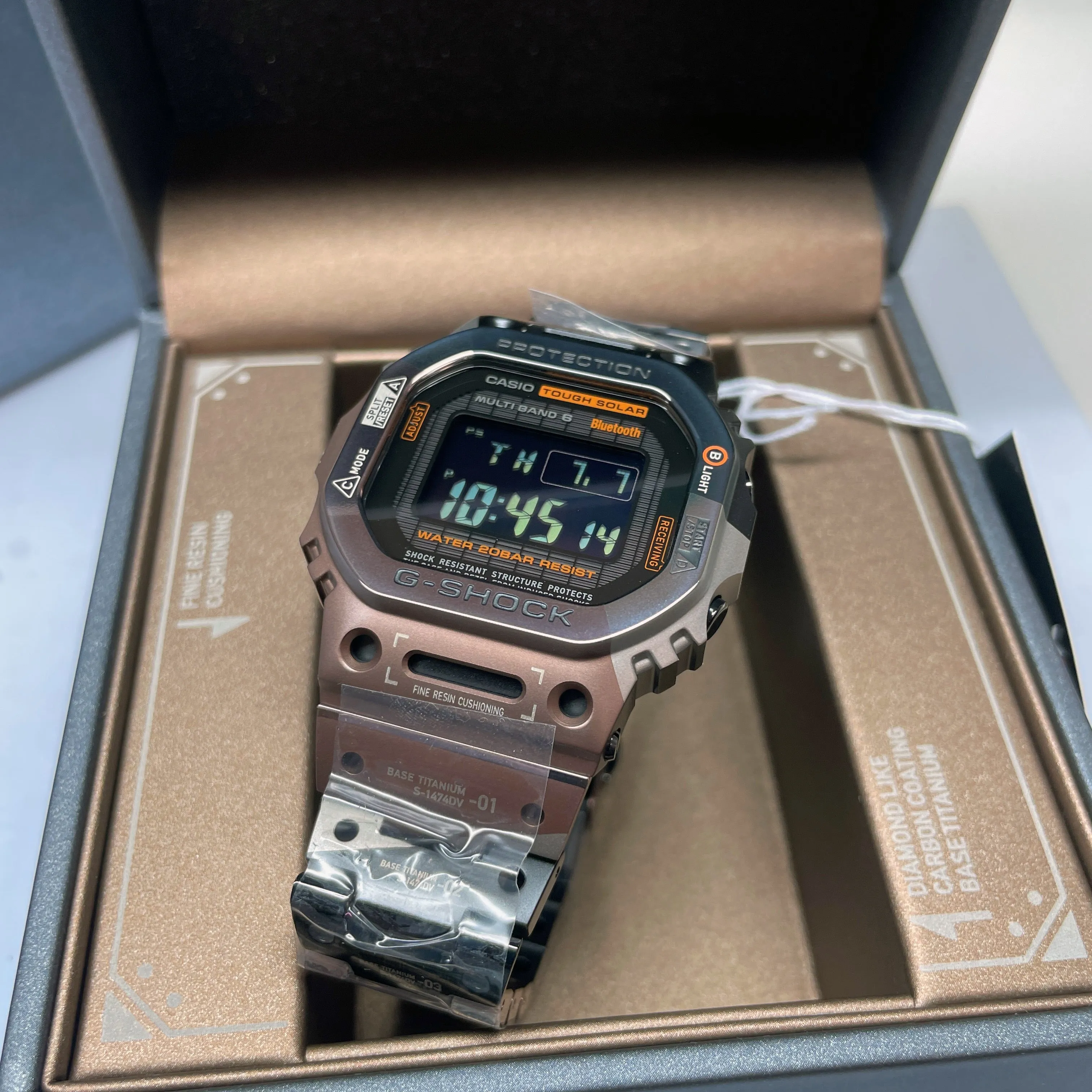 Casio G-SHOCK 5600 Virtual Armor II Digital Titanium Watch GMWB5000TVB-1 Limited