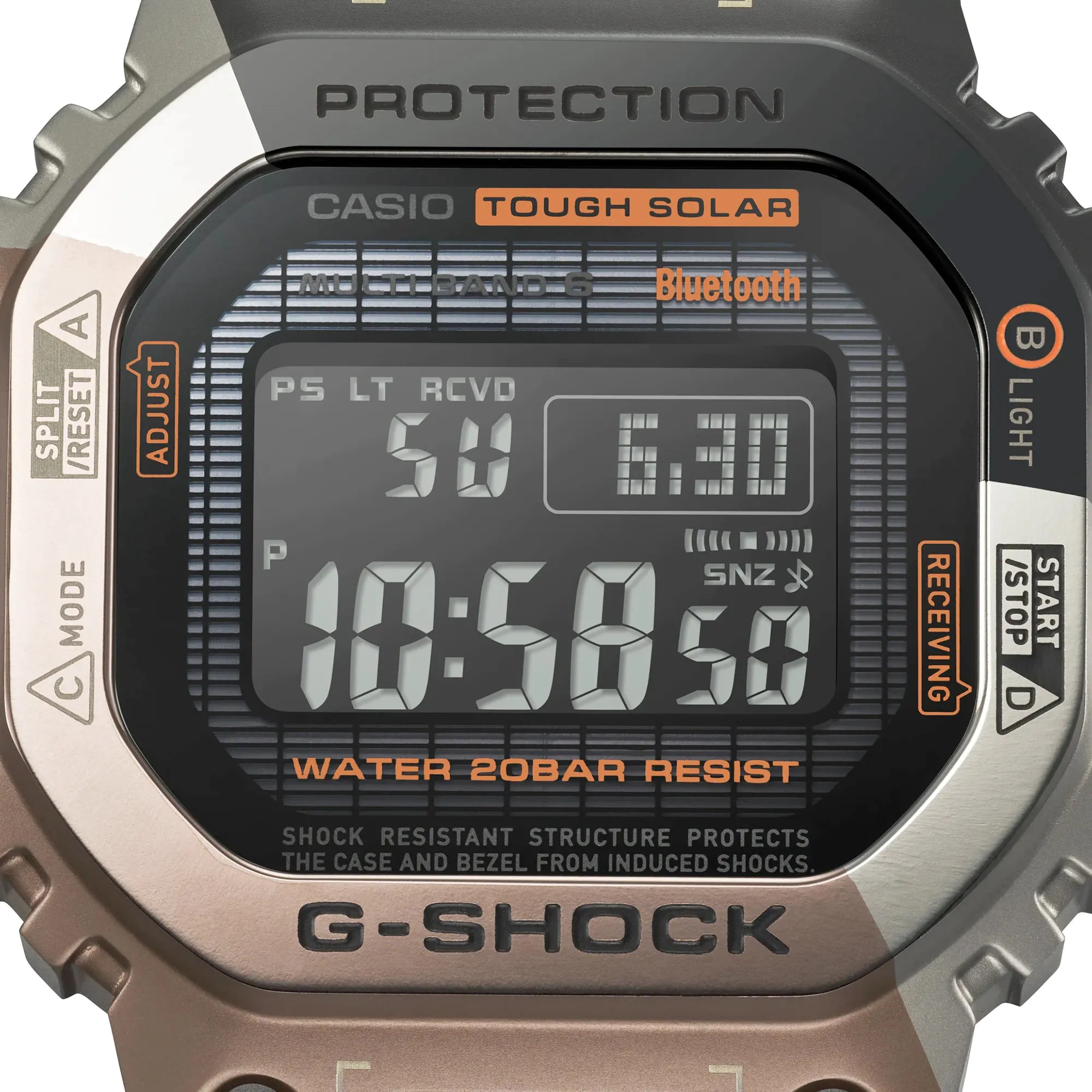 Casio G-SHOCK 5600 Virtual Armor II Digital Titanium Watch GMWB5000TVB-1 Limited