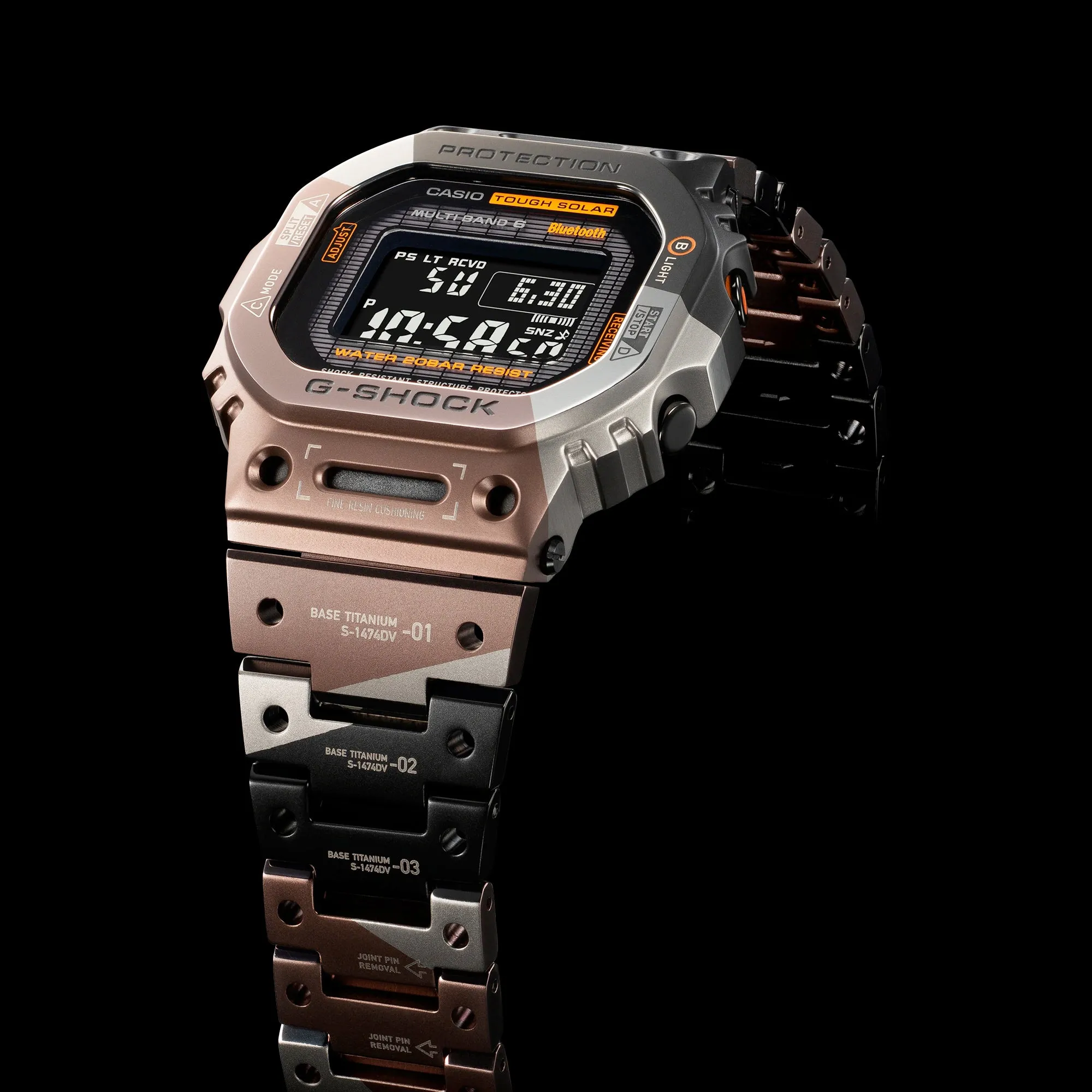 Casio G-SHOCK 5600 Virtual Armor II Digital Titanium Watch GMWB5000TVB-1 Limited