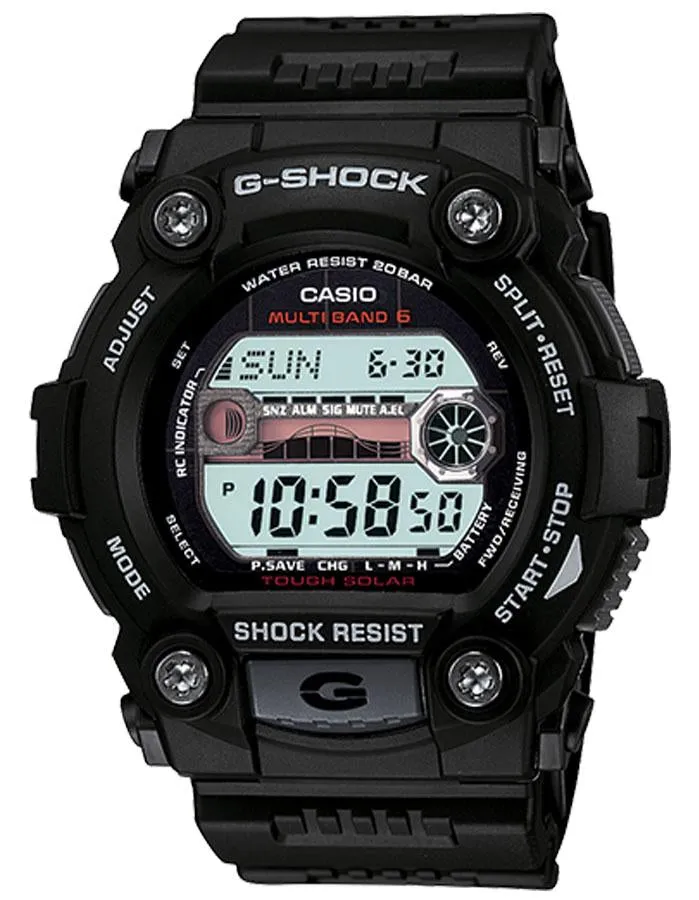 Casio G-Shock G-Rescue Series - Atomic - Black - Tide Graph- Moon Phase - 200M