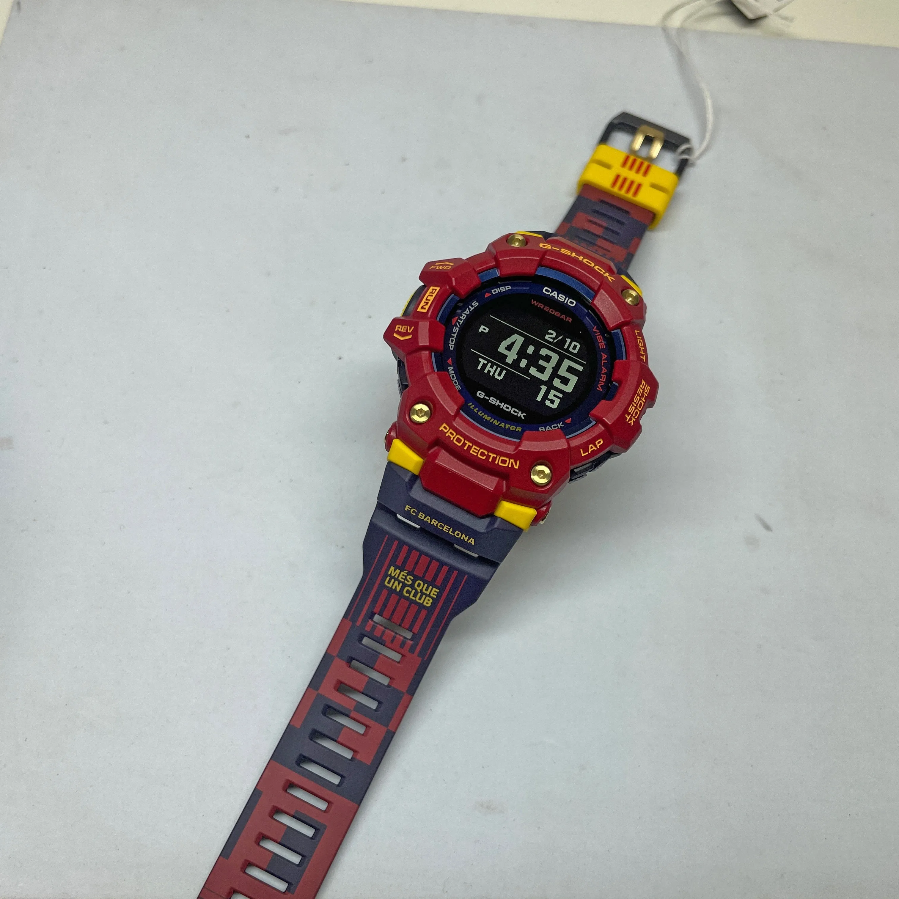 CASIO G-Shock GBD100BAR-4 Matchday Barcelona Football Watch Power Trainer