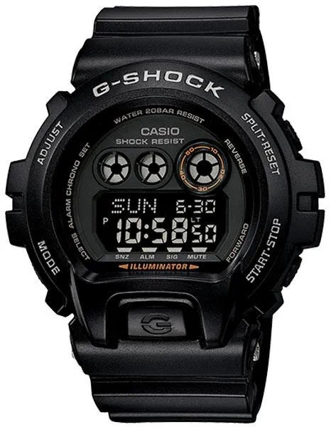 Casio G-Shock Mens Classic - Black Case&#44; Dial and Strap - Flash Alert & Buzzer