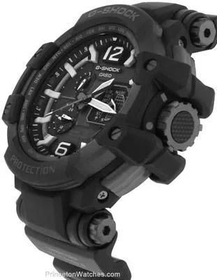 Casio G-Shock Mens Gravitymaster Aviation - GPS Atomic Solar Hybrid - 200M