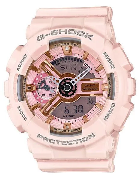 Casio G-Shock S Series - Light Pink & Rose Gold-Tone - Magnetic Resistant