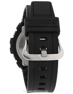 Casio Mens G-Shock G-Steel Solar Watch - Ana-Digi - Silver Accents - Black Strap