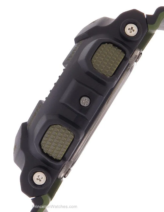 Casio Mens G-Shock Layered Band Series - Black & Green - Magnetic Resistant