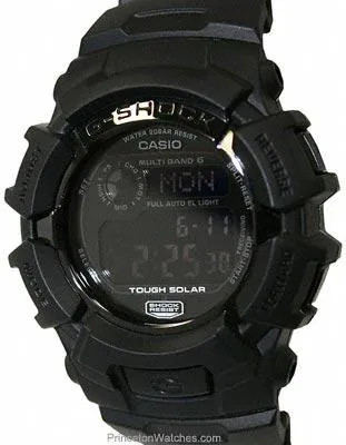 Casio Mens Solar Multi-Band Atomic Limited Edition G-Shock - Black Design