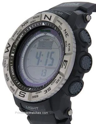 Casio ProTrek Solar Atomic Outdoor Activity Watch - Black - 200 Meters