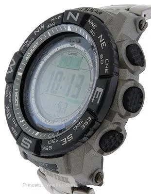 Casio ProTrek Solar Atomic Outdoor Activity Watch - Titanium Bracelet