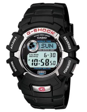 Casio Solar G-Shock Watch - Black Case and Strap - Shock Resistant - 200 Meters