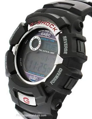 Casio Solar G-Shock Watch - Black Case and Strap - Shock Resistant - 200 Meters