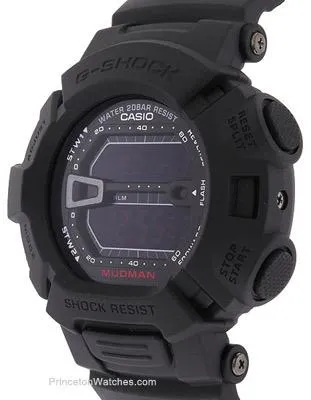 CasioG-Shock Black Military Mudman - Mud & Dirt Resistant - Flash Alert