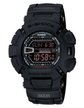 CasioG-Shock Black Military Mudman - Mud & Dirt Resistant - Flash Alert