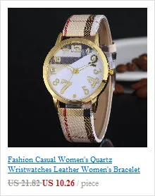 Casual Women's Quartz Wrist watches Leather Women's Bracelet