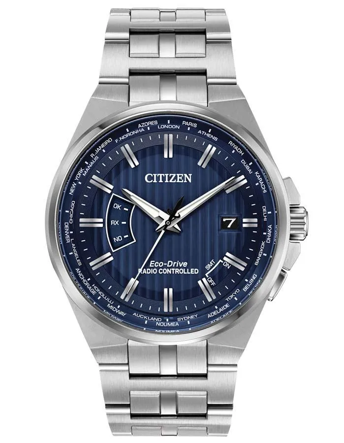 Citizen Eco-Drive Mens World A-T - Stainless - Atomic - Bracelet