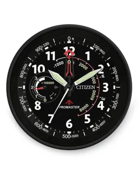 Citizen Gallery Red Accent Wall Clock - Black Dial