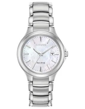 Citizen Ladies Eco-Drive Chandler Watch - Stainless Steel - MOP - Bracelet -Date