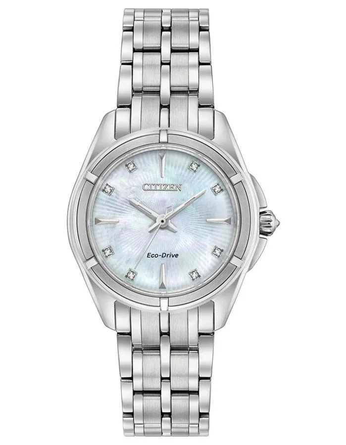 Citizen Womens Signature Prezia Diamond Watch - MOP Dial - Bracelet - 100m