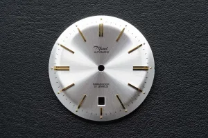 DWC - Silver domed sunray dial with applied gold indices and 6 o'clock date window (Miyota 8215 / 8315)