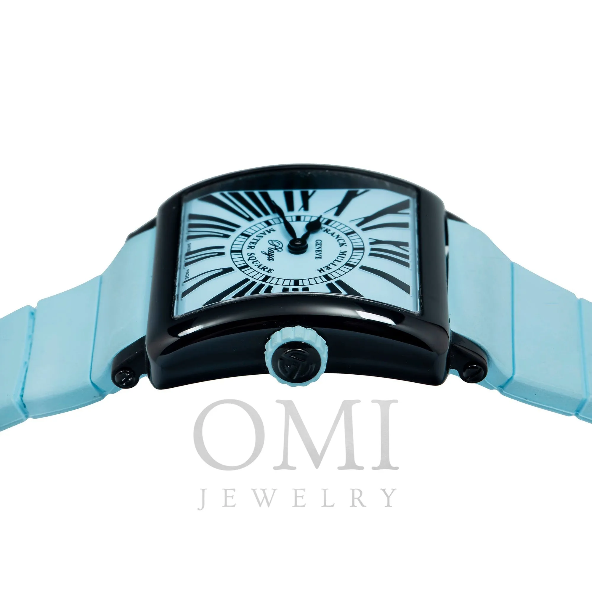 Franck Muller Geneve Master Square Playa 6002 L QZ 33MM Blue Dial