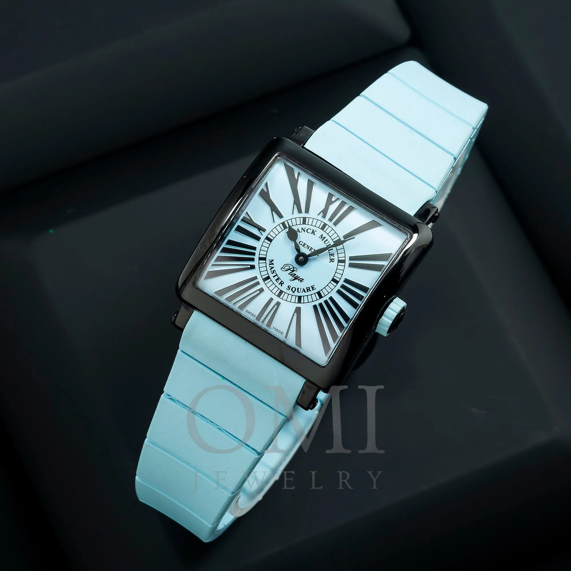 Franck Muller Geneve Master Square Playa 6002 L QZ 33MM Blue Dial